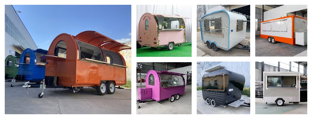 standard mobile food truck trailers for sale in us